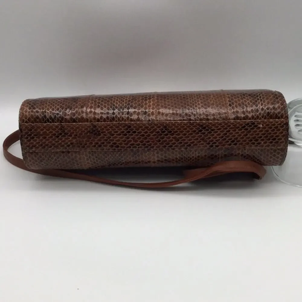 Andre Cellini VTG Leather Snake Crossbody Bag